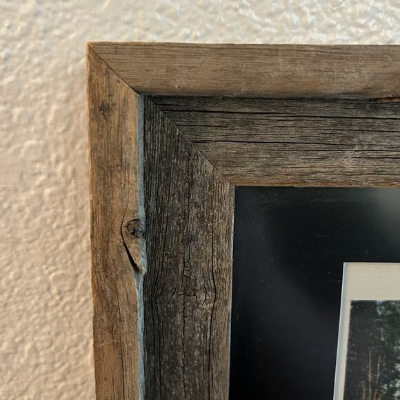 Rustic Wooden Frame Sylvan Lake Top Notch Peak Yellowstone Vtg 30s Haynes Print - Picture 4 of 7